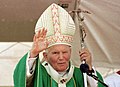 Pave Johannes Paul II var eit religiøst statsoverhovud. (Foto: Agência Brasil)