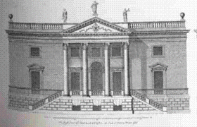 Diseño para Stourhead, Vitruvius Britannicus, v. 3 (1725)