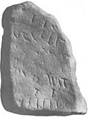 Inscription stone found at Old Kilmadock cemetery