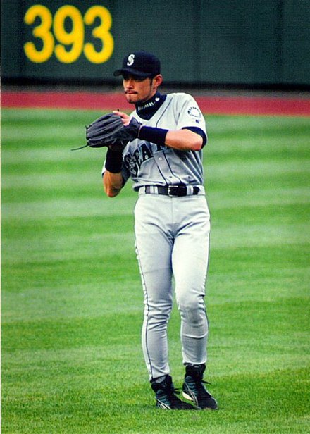 Ichiro Suzuki, recrue de l'année et meilleur joueur de la Ligue américaine en 2001.