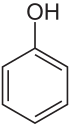 Strukturformeln von Phenol