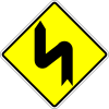 Double curve first to the left