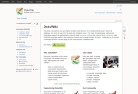 Скриншот программы DokuWiki