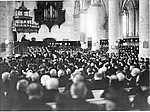 Erepromotie van koningin Wilhelmina 9 februari 1925 (foto: W. Rameau)