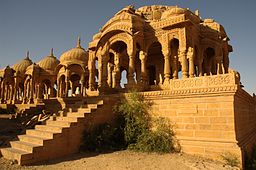 Gravvård i Tharöknen i Jaisalmerdistriktet.