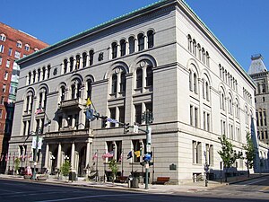 Monroe County Gordon A. Howe Office Building on Main and Fitzhugh street in Rochester.