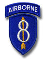 Das Abzeichen der Airborne der 8th Infantry Division