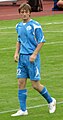 Belarusian footballer Alyaksandr Hawrushka.