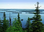 Le lac Pielinen vu de Koli.