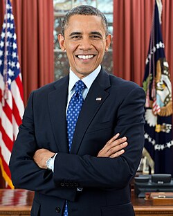 Barack Obaman virallinen muotokuva vuodelta 2012.