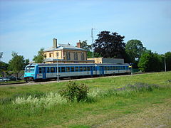 TER X 4750 en gare du Merlerault.