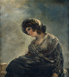 circa 1826 date QS:P,+1826-00-00T00:00:00Z/9,P1480,Q5727902 The Milkmaid of Bordeaux