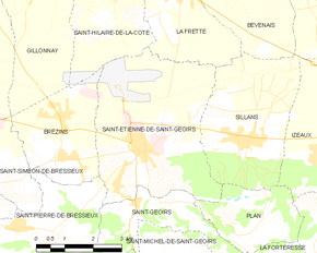 Poziția localității Saint-Étienne-de-Saint-Geoirs