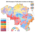 2019 European Parliament Election in Belgium Map