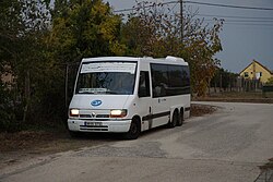 4-es busz a MÁV-alsó (Homok utca) végállomáson. MHN-879