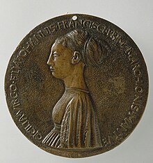 Pisanello, Cecilia Gonzaga, Medaille.jpg