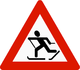 Norway skiers crossing sign.