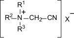 Strukturformel eines Nitrilquats