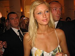 Paris Hilton au festival de Cannes 2005.