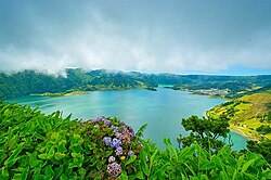 The Sete Cidades lagoon on São Miguel Island