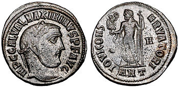 Follis des Maximinus Daia