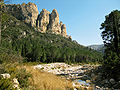 Vista dels Ports, des del paratge anomenat la Vall (Mas de Barberans), al Montsià