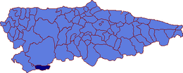 Degaña – Mappa