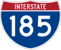 Interstate 185 marker