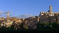 Siëna , die Campanile, Palazzo Pubblico en die Duomo