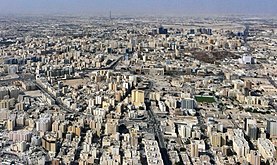 Aerial view of a part of the city.