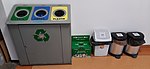 Recyclingpunt aan de Technische Universiteit Gdańsk