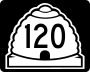 State Route 120 marker