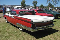 1959 Ford Galaxie Skyliner. 1959 Galaxies carried both Fairlane 500 and Galaxie badges