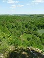 Vallée de la Nizonne depuis la falaise.