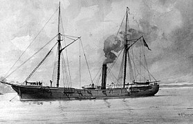 USS Cayuga steam gunboat