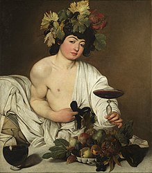 Bacchus circa 1598 date QS:P,+1598-00-00T00:00:00Z/9,P1480,Q5727902