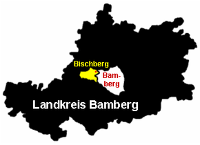 Poziția Bischberg pe harta districtului Bamberg