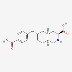 (3S,4aR,6S,8aR)-6-((4-karboksifenil)metil)-dekahidroizohinolin-3-karboksilna kiselina