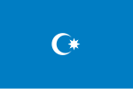 Ehemalige Flagge der Müsavat Partiyası