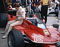 Gilles Villeneuve und sein Ferrari 312T4; beim Großen Preis von Italien 1979