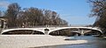 L'Isar à Munich, enjambé par le pont Kabelsteg.