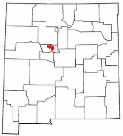 Location in the state of New Mexico