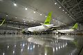 two tails, hangar, airBaltic