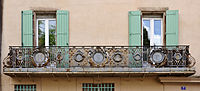 Cusson's Balcony (19th-century) in Lodève, France.