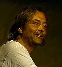 Rich Mullins' face, side view