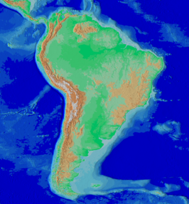 De Andes aan de westkust van Zuid-Amerika