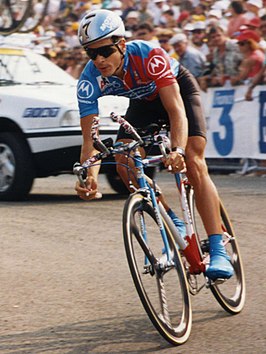 Andy Hampsten in de proloog van de Ronde van Frankrijk 1993