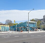 2023: Main entrance of Chaplin station