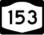 New York State Route 153 marker