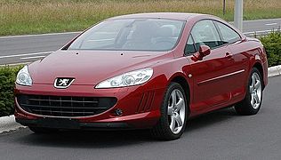 Peugeot 407 coupé.